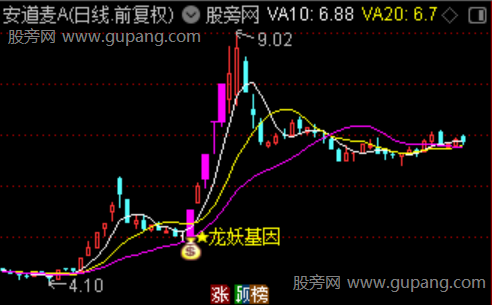 通达信龙妖基因主图指标公式